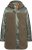 Ulla Popken Mixed Texture Fleece Quilted Jacket Olive - ROUPA PARA MULHER 40-66 - 