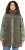 Ulla Popken Mixed Texture Fleece Quilted Jacket Olive - ROUPA PARA MULHER 40-66 - 