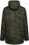 Kam Jeans KV143 Camo Print Hooded Coat Khaki - Casacos - Casacos Homem Tamanhos Grandes