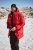 JAY-PI Warm Quilted Parka Dual Function Windproof and Water Repellent Red - Casacos - Casacos Homem Tamanhos Grandes