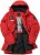 JAY-PI Warm Quilted Parka Dual Function Windproof and Water Repellent Red - Casacos - Casacos Homem Tamanhos Grandes