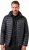 JAY-PI Lightly Quilted Jacket with a Hoodie Black - Casacos - Casacos Homem Tamanhos Grandes