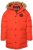 JP1880 Parka Quilted Faux Fur Hood Red - Casacos - Casacos Homem Tamanhos Grandes