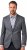 JP1880 Jacket Business Donegal Graphite Grey - Casacos - Casacos Homem Tamanhos Grandes