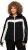 Ulla Popken HYPRAR Chevron Stripe Triple Function Quilted Fully Lined Ski Jacket Black - Jaquetas - 