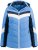 Ulla Popken HYPRAR Chevron Stripe Triple Function Quilted Fully Lined Ski Jacket Pastel Petrol - Jaquetas - 