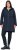 Ulla Popken Hooded with Zippered Pockets and Zippered Side Slits Jacket Navy - Jaquetas - 