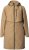 Ulla Popken Hooded with Zippered Pockets and Zippered Side Slits Jacket Mocha - Jaquetas - 