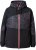 Ulla Popken Neon Ripple Performance Snow Jacket Black - Jaquetas - 