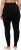 Ulla Popken Basic Stretch Knit Ankle Length Leggings Black - Jeans & Calças Femininas em Tamanhos Grandes – Plus Size - 