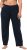 Ulla Popken Bootcut Elastic Waist Cotton French Terry Sport Pants Night Blue - Jeans & Calças Femininas em Tamanhos Grandes – Plus Size - 