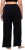 Ulla Popken Wide Leg Smocked Waist Knit Pants Black - Jeans & Calças Femininas em Tamanhos Grandes – Plus Size - 