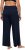 Ulla Popken Wide Leg Smocked Waist Knit Pants Night Blue - Jeans & Calças Femininas em Tamanhos Grandes – Plus Size - 