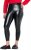 Ulla Popken Metallic Faux Leather Leggings Black - Jeans & Calças Femininas em Tamanhos Grandes – Plus Size - 