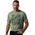 JP1880 T-Shirt Short Sleeve Chest Print Eucalyptus Green - T-shirts - T-shirts Homem Tamanhos Grandes