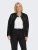 Only Carmakoma Robber Leather Jacket Black - Casacos de couro - 