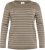 Kaffe Curve Linia Boatneck Pullover Morel Melange with Silver Lurex - Camisolas de malha - 