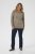 Kaffe Curve Linia Boatneck Pullover Morel Melange with Silver Lurex - Camisolas de malha - 