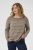 Kaffe Curve Linia Boatneck Pullover Morel Melange with Silver Lurex - Camisolas de malha - 