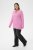 Kaffe Curve Emilia Pullover Pink Power Melange - Camisolas de malha - 
