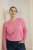 Kaffe Curve Emilia Pullover Pink Power Melange - Camisolas de malha - 