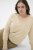 Kaffe Curve Lizzy Long Sleeve Pullover Feather Grey Melange - Camisolas de malha - 
