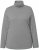Ulla Popken Basic Long Sleeve Slim Fit Turtleneck Light Grey Melange - Sweatshirts & hoodies - 