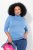 Ulla Popken Basic Long Sleeve Slim Fit Turtleneck Light Cornflower - Sweatshirts & hoodies - Sweatshirts, Hoodies e Malhas Aconchegantes