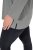 Ulla Popken Back To Basics V-Neck Relaxed Fit Cotton Tee Light Grey Melange - T-shirts - T-shirts femininas