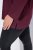 Ulla Popken Back To Basics V-Neck Relaxed Fit Cotton Tee Dark Berry - T-shirts - T-shirts femininas