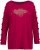Ulla Popken Rhinestone Accent Statement Cutout Sleeve Stretch Knit Top Wine Red - T-shirts estampadas para mulher - 