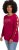 Ulla Popken Rhinestone Accent Statement Cutout Sleeve Stretch Knit Top Wine Red - T-shirts estampadas para mulher - 