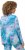 Ulla Popken Marble Ski Top with Gaiter Bright Turquoise - T-shirts estampadas para mulher - 