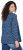 Ulla Popken Geometric Print 3/4 Sleeve Pleated Tee Navy Blue - T-shirts estampadas para mulher - 