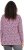 Ulla Popken Geometric Print 3/4 Sleeve Pleated Tee Raspberry - T-shirts estampadas para mulher - 
