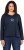 Ulla Popken Star Long Sleeve Graphic Tee Navy Blue - T-shirts estampadas para mulher - 