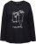 Ulla Popken Metallic Graphic Holiday Tee Black - T-shirts estampadas para mulher - 