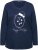 Ulla Popken Metallic Graphic Holiday Tee Navy - T-shirts estampadas para mulher - 