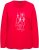Ulla Popken Metallic Graphic Holiday Tee Salsa Red - T-shirts estampadas para mulher - 