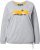 Ulla Popken Magic Feeling Long Sleeve Graphic Tee Light Grey Melange - T-shirts estampadas para mulher - 