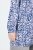 Ulla Popken Allover Printed Pleated Long Sleeve Tee Dark Blue - T-shirts estampadas para mulher - T-shirts Estampadas para Mulher