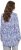 Ulla Popken Allover Printed Pleated Long Sleeve Tee Dark Blue - T-shirts estampadas para mulher - 