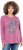 Ulla Popken Inverted Seam Long Sleeve Graphic Tee Dark Rose - T-shirts estampadas para mulher - 