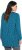 Ulla Popken Pleated Confetti Print Long Sleeve Tee Teal - T-shirts estampadas para mulher - 