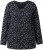Ulla Popken Allover Printed Long Sleeve Tee Black - T-shirts estampadas para mulher - 
