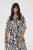 Kaffe Curve Alia Shirt Dress Black Chalk Animal - Vestidos midi - 