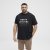 North Latitude Polo Pique Short Sleeve Black - Pólos - Pólos Tamanhos Grandes Homem