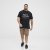 North Latitude Polo Pique Short Sleeve Black - Pólos - Pólos Tamanhos Grandes Homem