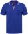 North Latitude Polo Pique V-Neck Blue - Pólos - Pólos Tamanhos Grandes Homem