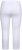 Ulla Popken Basic Stretch Knit Capris White - Jeans & Calças Femininas em Tamanhos Grandes – Plus Size - 